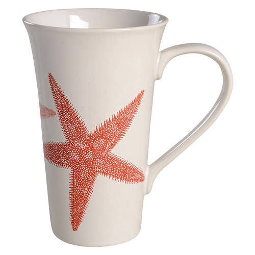 Coastal Life Coral Latte Mug