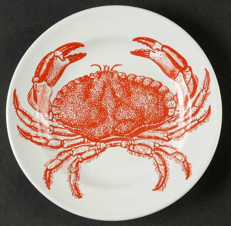 Coastal Life Coral Appetizer Plate