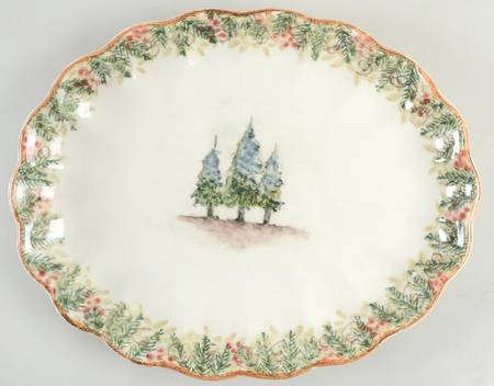 Natale 15" Oval Serving Platter