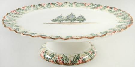 Natale 12" Diameter Pedestal Cake Stand