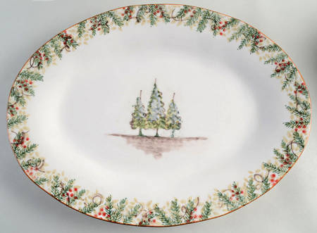 Natale 17" Oval Serving Platter