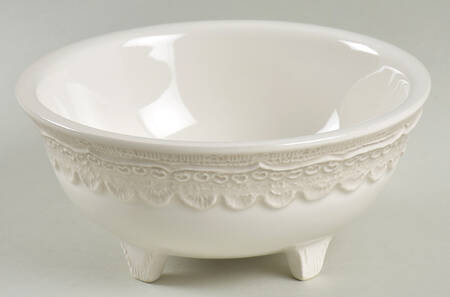 Finezza Cream 5" Round Dish No Lid