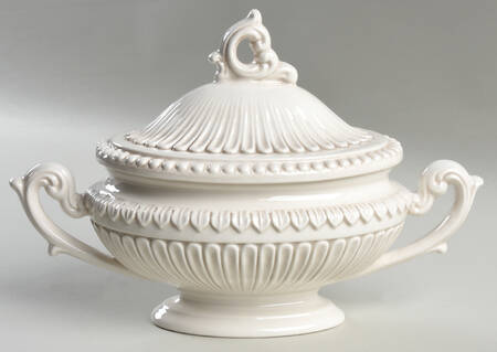 Finezza Cream Small Oval Tureen & Lid