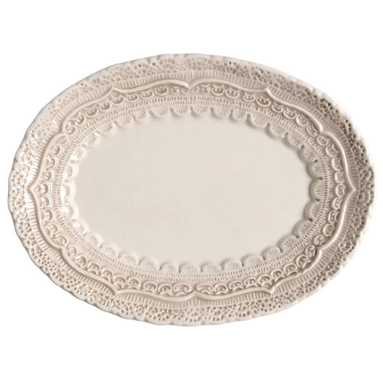 Finezza Cream 7" Oval Serving Platter