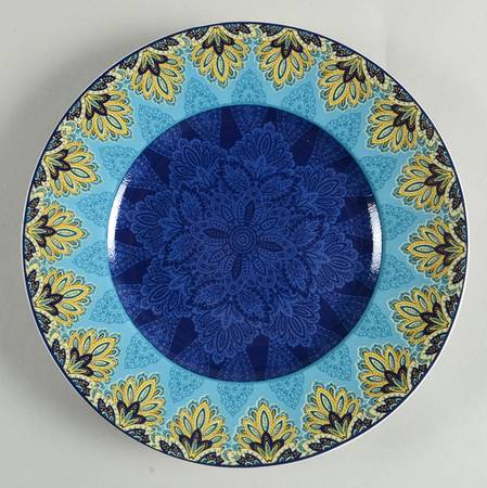 Spice Kingdom Blue Salad Plate