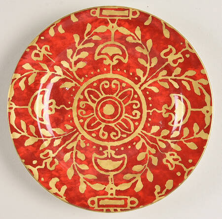 Pilar Red Bread & Butter Plate