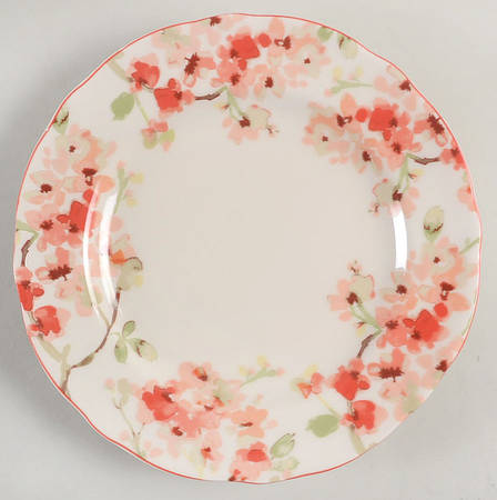 Cherry Blossom White Salad Plate