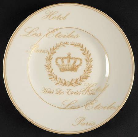 Les Etoiles Crown Gold Salad Plate