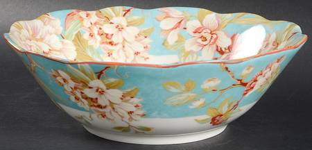 Marley Teal 10" Round Serving Bowl