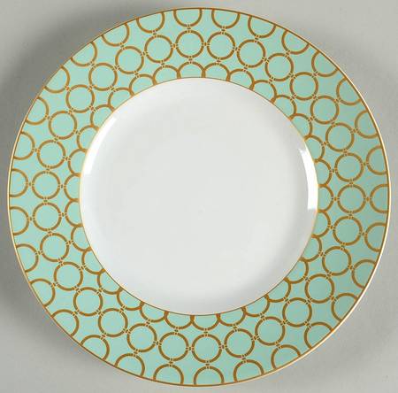 Chain Link Seafoam Salad Plate