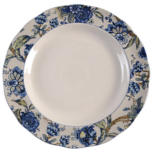 Santosha Blue 13" Chop Plate (Round Platter)