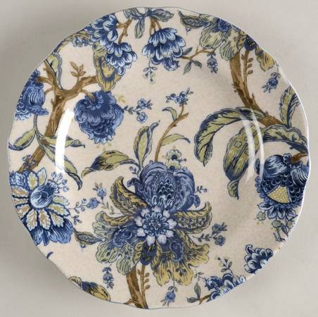 Santosha Blue Salad Plate