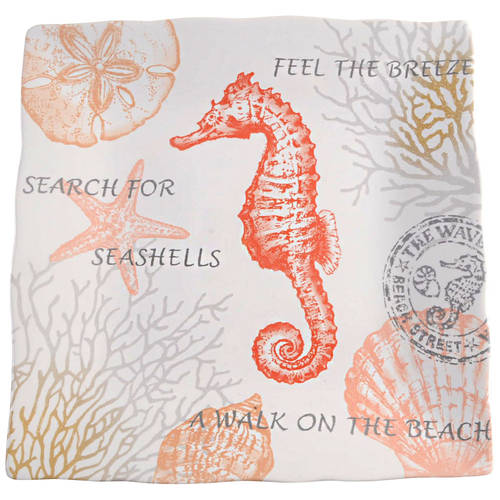 Coastal Breeze Square Dinner Plate