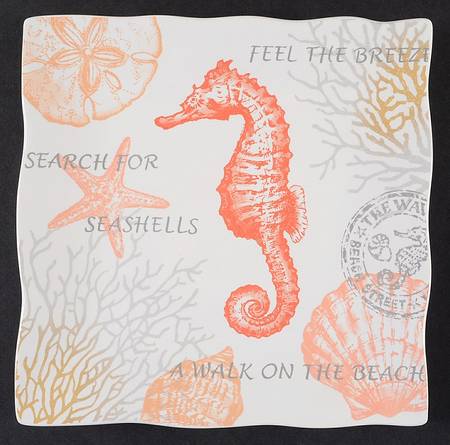 Coastal Breeze Square Salad Plate