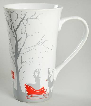 Red Sleigh Latte Mug