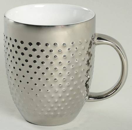 Beaded Silver Mug