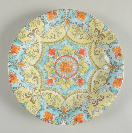 Teagan Taupe Salad Plate