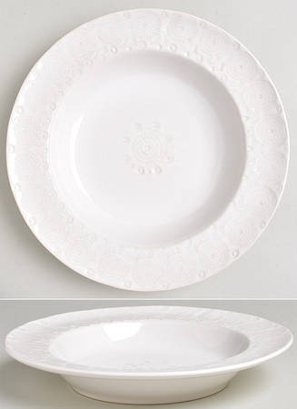 Old Havana White Rim Soup Bowl