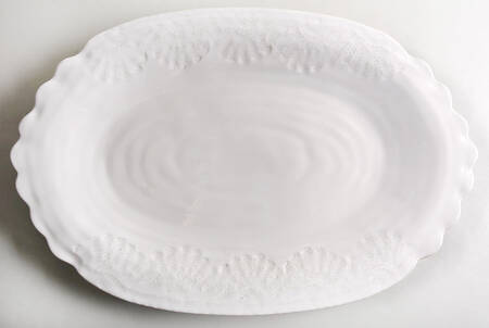 Old Havana White 19" Oval Serving Platter by Anthropologie