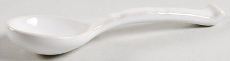 Old Havana White All Ceramic Sugar Spoon