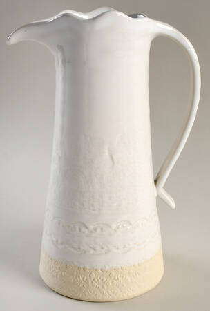 Old Havana White 64 Oz Pitcher by Anthropologie