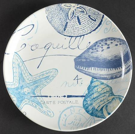 Oceana Blue (Shells) Salad Plate