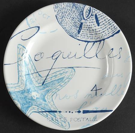 Oceana Blue (Shells) Appetizer Plate