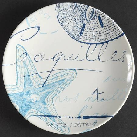 Oceana Blue (Shells) Appetizer Plate