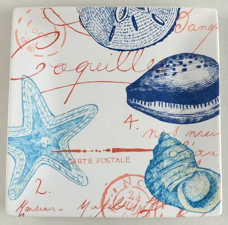 Oceana Coral (Shells) Salad Plate