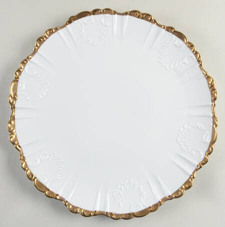 Anna's Golden Patina 14" Chop Plate (Round Platter)