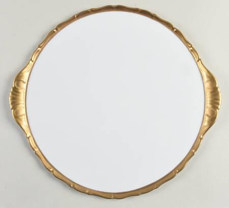 Anna's Golden Patina Handled Cake Plate