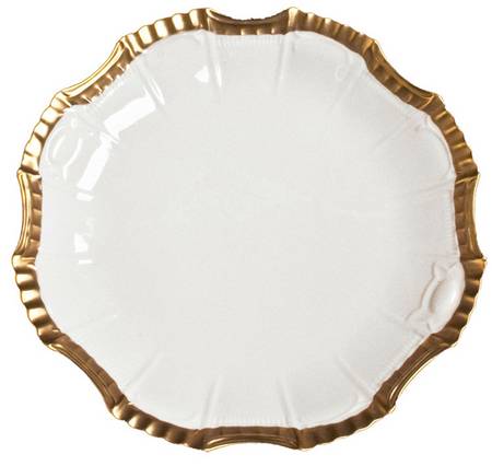 Anna's Golden Patina Dinner Plate