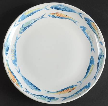 Fun Fish Blue Salad Plate
