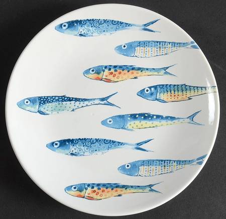Fun Fish Blue Appetizer Plate