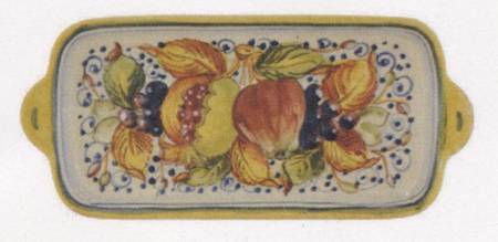 Fruit 10" Rectangular Handled Tray
