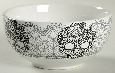 Skull Lace Soup/Cereal Bowl