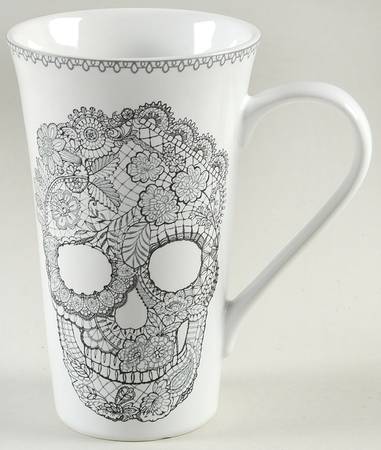 Skull Lace Latte Mug