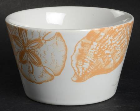 Life's a Beach Coral Individual Appetizer Bowl