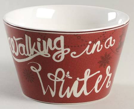 Christmas Tunes Individual Appetizer Bowl