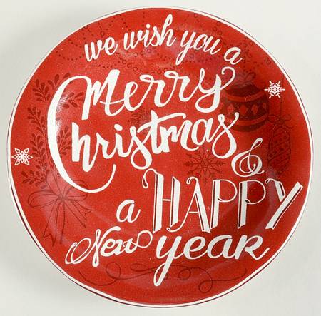 Christmas Tunes Salad Plate