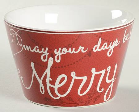 Christmas Tunes Individual Appetizer Bowl