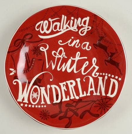 Christmas Tunes Salad Plate