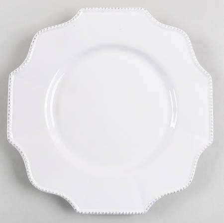 Scallop White Dinner Plate