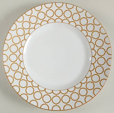 Chain Link Gold Salad Plate