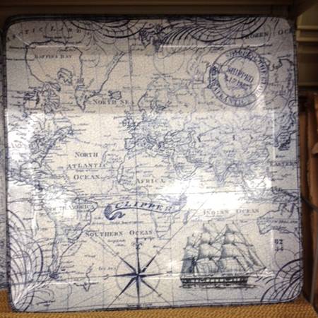 Deep Sea 14" Square Platter