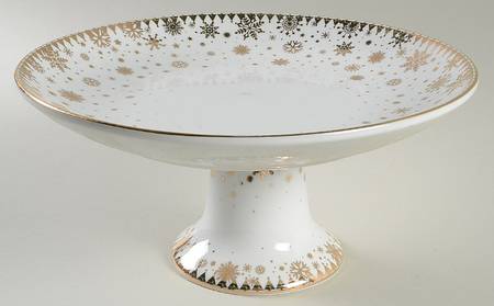 Festive Holidays 10" Diameter Pedestal Cake Stand