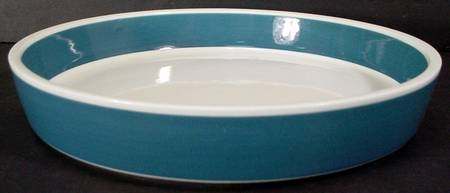 Atria Blue 8" Shallow Round Bowl