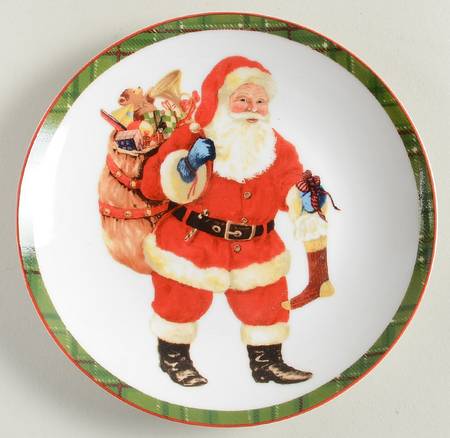 Hello Santa Appetizer Plate