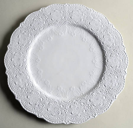 Merletto White Service Plate (Charger)