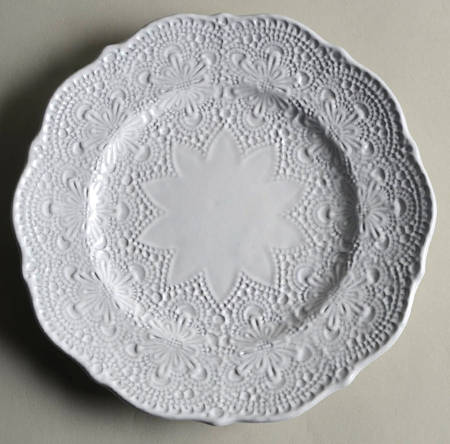 Merletto White Salad/Dessert Plate